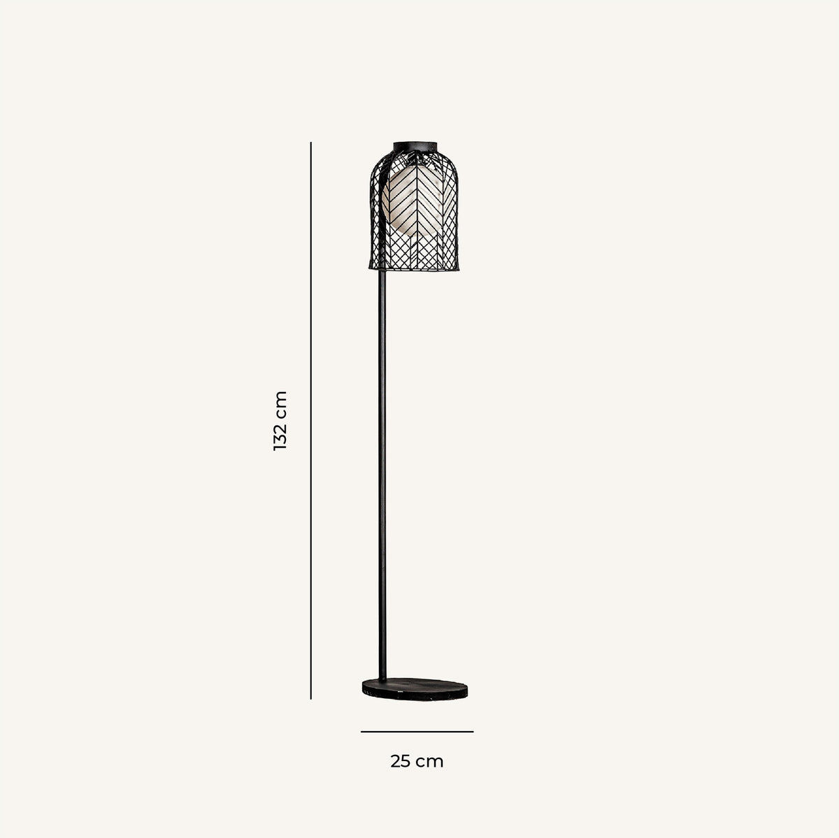Lampa de podea Plissé