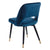 Set 2 scaune dining din catifea albastra Iris