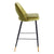 Set 2 scaune de bar H105cm catifea verde Bosa
