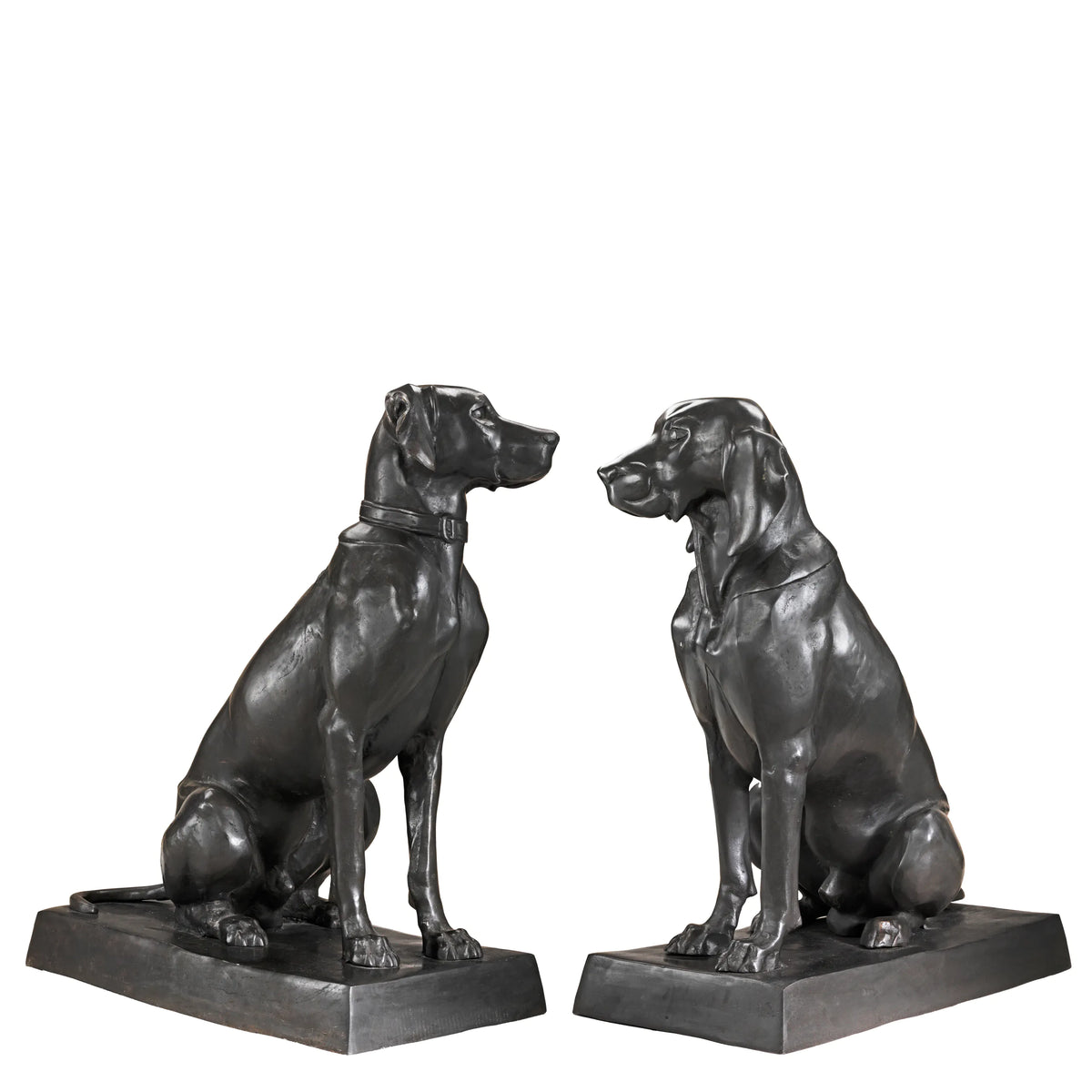 Set de 2 Sculpturi Dogs Pointer &amp; Hound