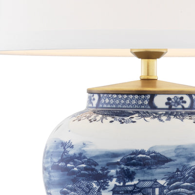 Lampă de masă albastru chinezesc