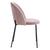 Set 2 scaune dining textil roz inchis Kina