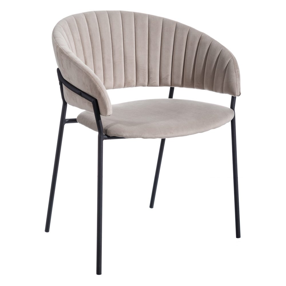 Set 2 scaune dining gri Chair Argo Fabric