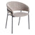 Set 2 scaune dining gri Chair Argo Fabric
