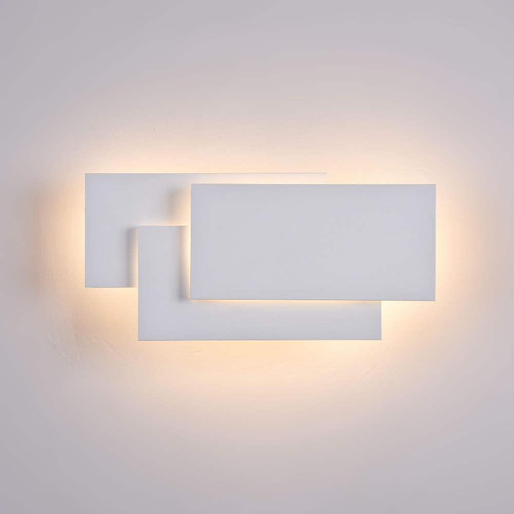 Lampa de perete alba cu LED integrat Kona