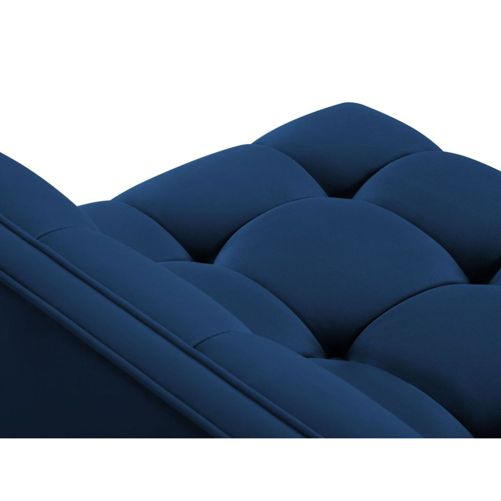 Canapea dreapta 5 locuri din catifea albastra inchis Karoo