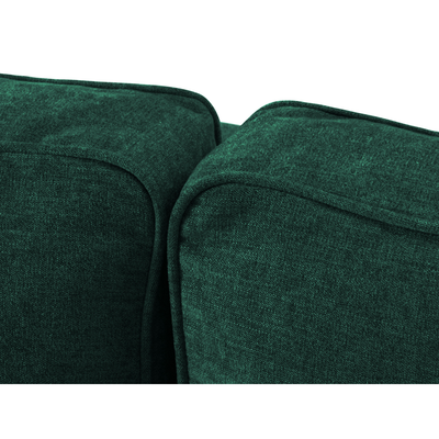 Canapea extensibila dreapta 4 locuri din textil verde Dunas