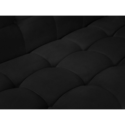 Canapea stanga 5 locuri din catifea neagra Karoo