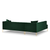 Canapea stanga 5 locuri din catifea verde Karoo