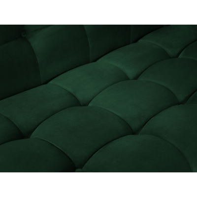Canapea lounge dreapta din catifea verde Karoo