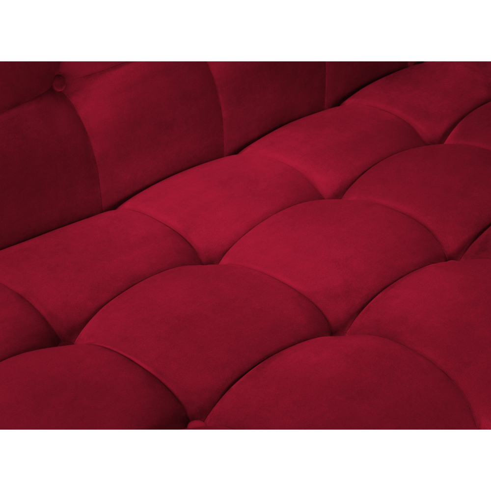Canapea lounge dreapta din catifea rosie Karoo