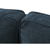 Canapea extensibila 3 locuri din textil albastru Dunas