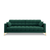 Canapea 3 locuri textil verde Mamaia