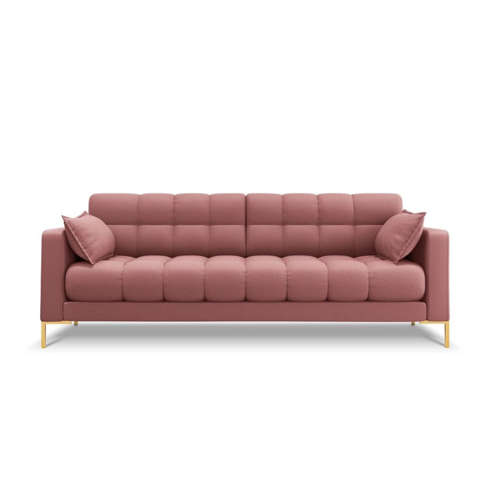 Canapea 3 locuri textil roz Mamaia