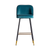 Set 2 scaune de bar catifea albastra H100cm Carpi