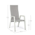 Set 2 scaune exterior albe 59,5x72cm Steven