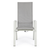 Set 2 scaune exterior albe 59,5x72cm Steven
