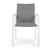 Set 2 scaune exterior albe gri 55,5x60cm Odeon