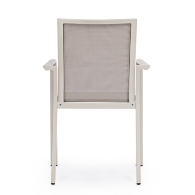 Set 2 scaune exterior textil gri deschis Konnor