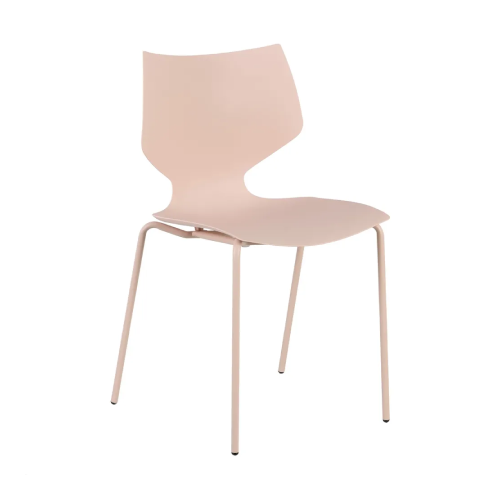 Set 2 scaune roz plastic Adison