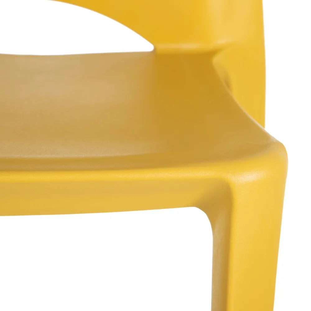 Set 2 scaune galbene plastic Dias