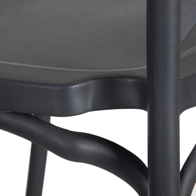 Set 2 scaune negre plastic Silla