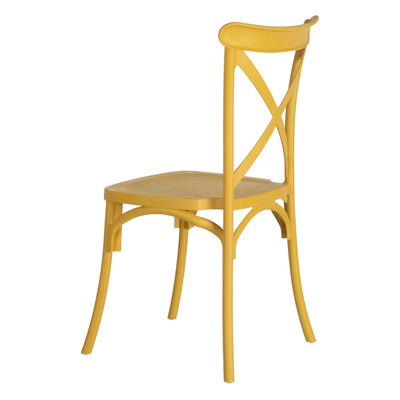Set 2 scaune galbene plastic Silla