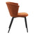 Set 2 scaune dining catifea portocalie Fura