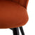 Set 2 scaune dining catifea portocalie Fura