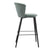 Set 2 scaune de bar catifea verde menta H98cm Fura
