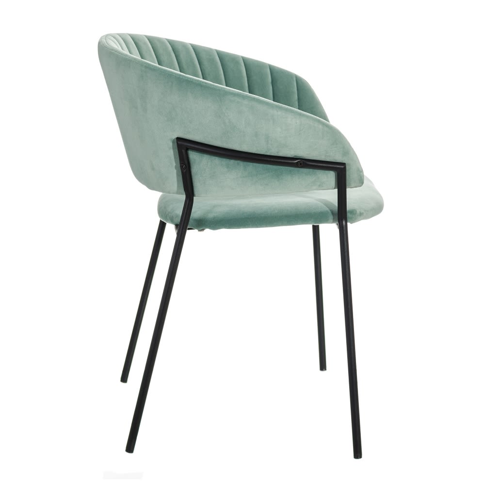 Set 2 scaune dining verde Chair Green Fabric