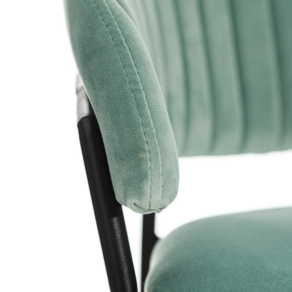 Set 2 scaune dining verde Chair Green Fabric