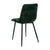 Set 2 scaune dining catifea verde inchis Lassa