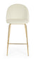 Set 2 scaune de bar H105cm catifea alba Carry