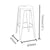 Set 2 scaune de bar metal alb Dallas industrial 43,50 x 43,50 x 76,50 cm