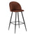 Set 2 scaune de bar H102cm maro Minas
