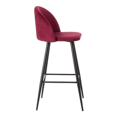 Set 2 scaune de bar H102cm rosu Minas