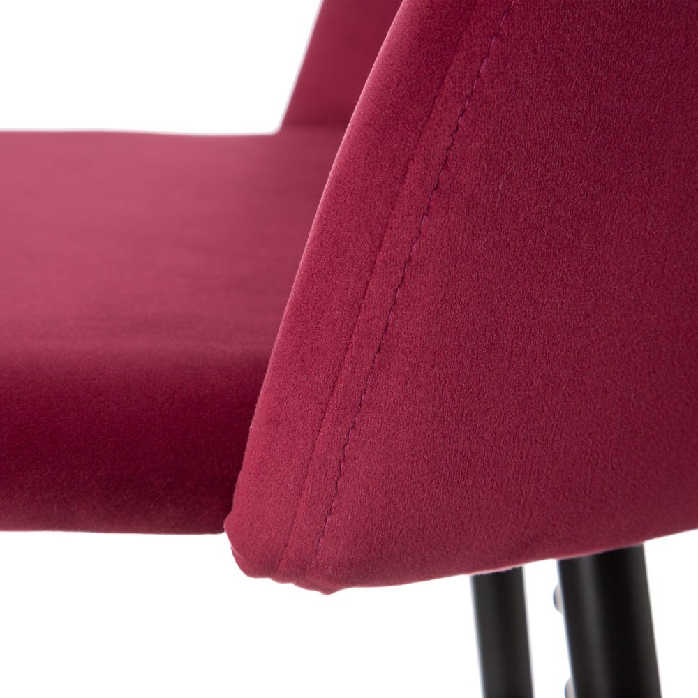 Set 2 scaune de bar H102cm rosu Minas