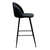 Set 2 scaune de bar H102cm negru Minas