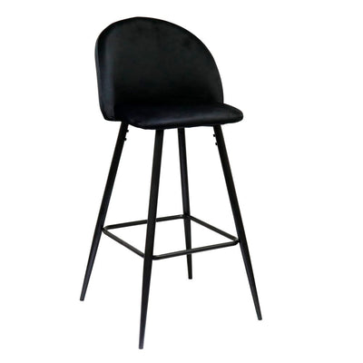 Set 2 scaune de bar H102cm negru Minas