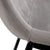 Set 2 scaune dining catifea gri deschis Mishio