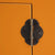 Comoda portocalie din MDF 63x26cm Est