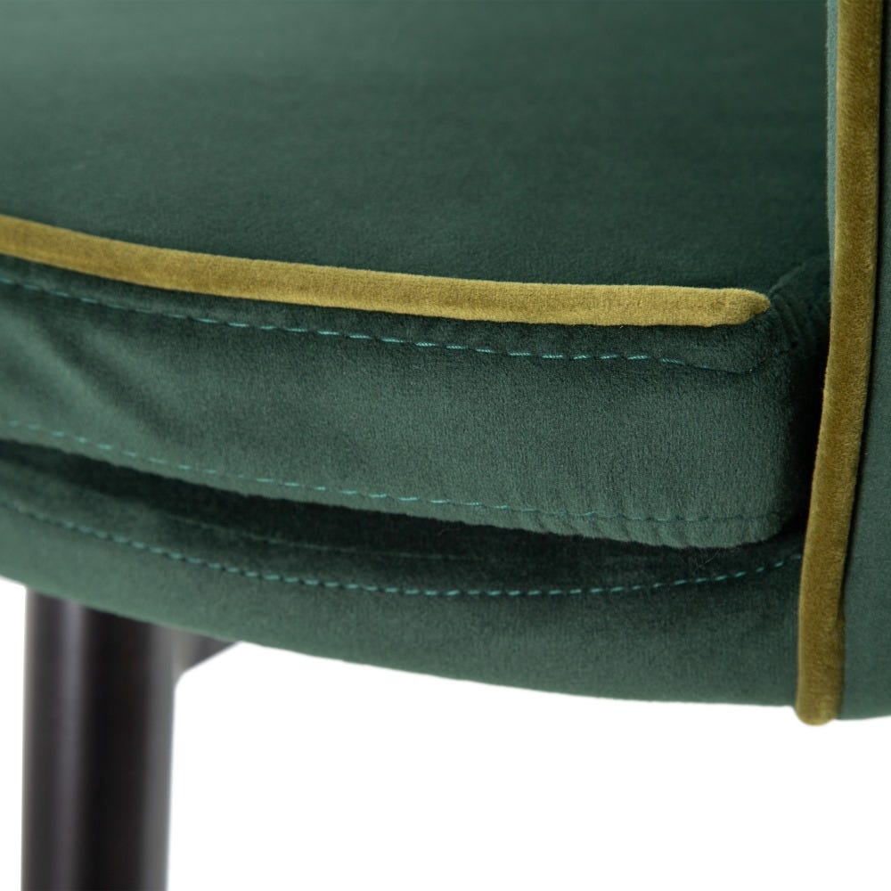Set 2 scaune dining catifea verde Catalin