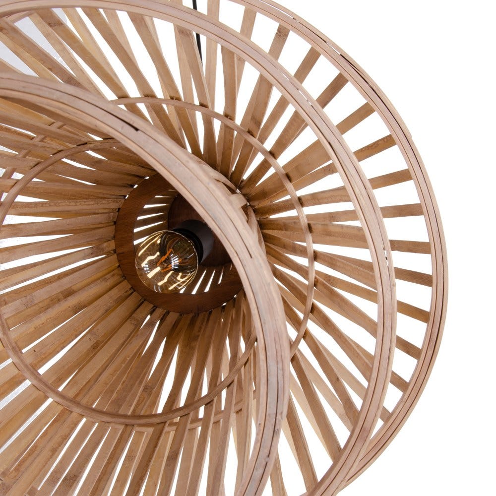 Lampă din lemn de bambus (53 X 53 X 54 CM)