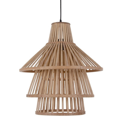 Lampă din lemn de bambus (53 X 53 X 54 CM)