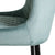 Set 2 scaune de bar H106cm catifea albastra deschis Hailey