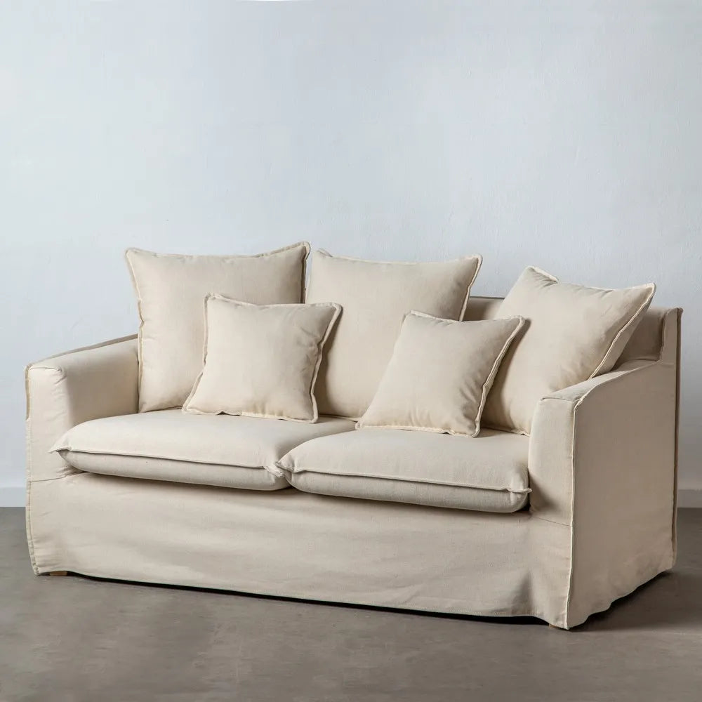 Canapea 3 locuri textil bej Sofro