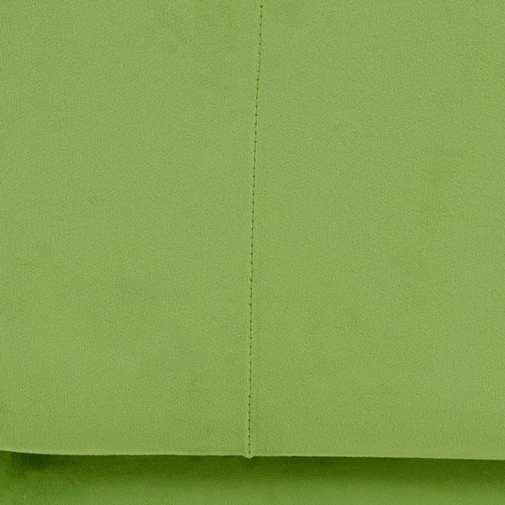 Puf catifea verde 40x40cm Omnia