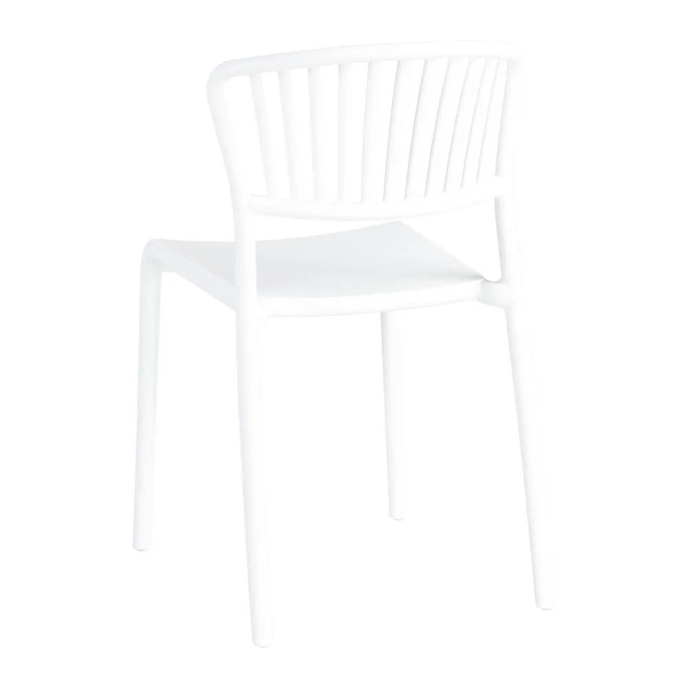 Set 2 scaune albe plastic Blanche