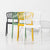 Set 2 scaune galbene plastic Blanche